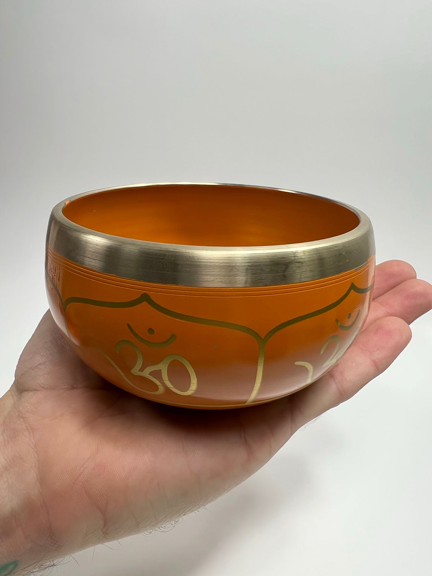 Tibetan Singing Bowl - Orange Ohm