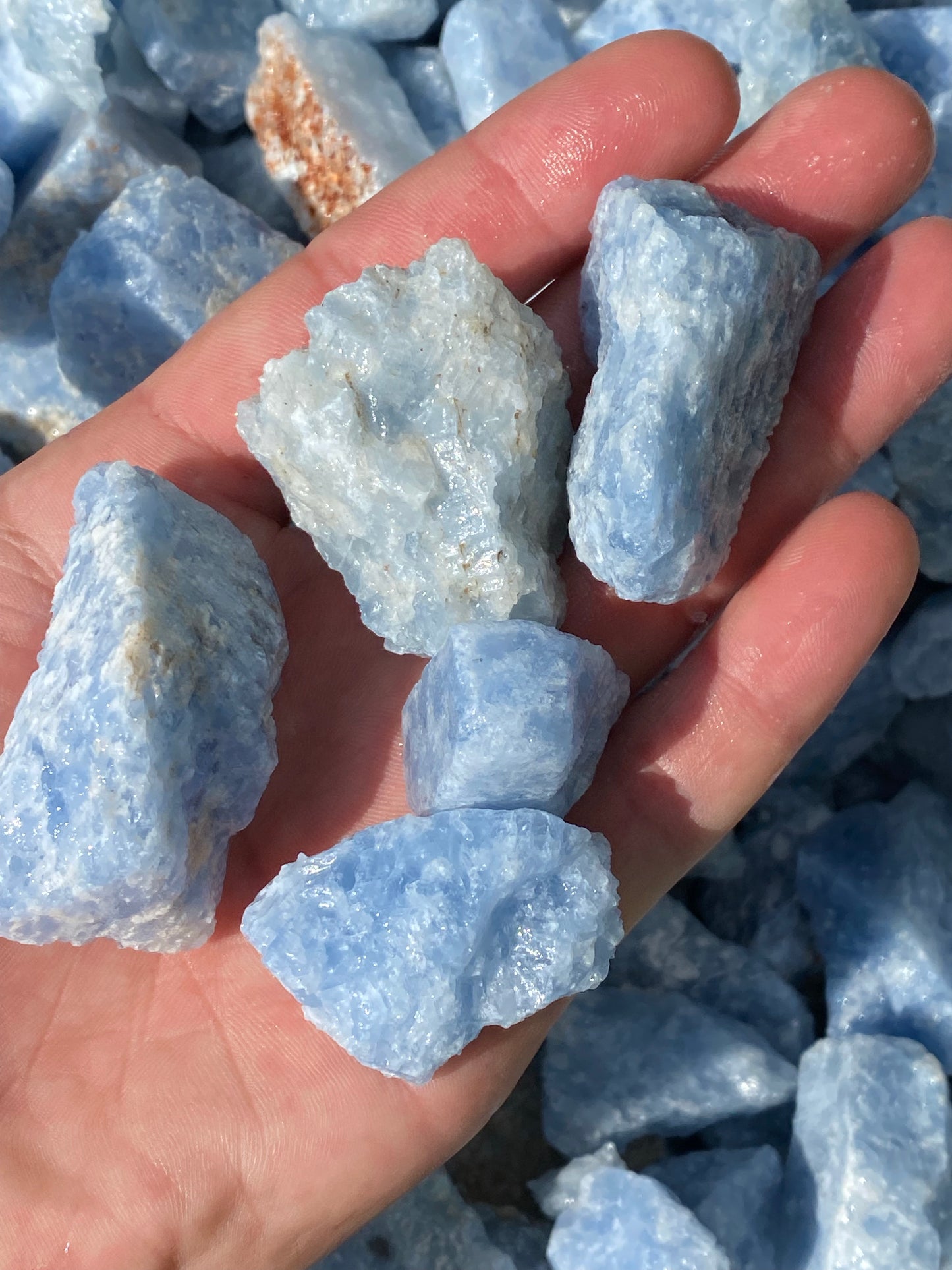 Rough Blue Calcite
