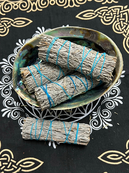 Blue Sage 4” Smudge Stick