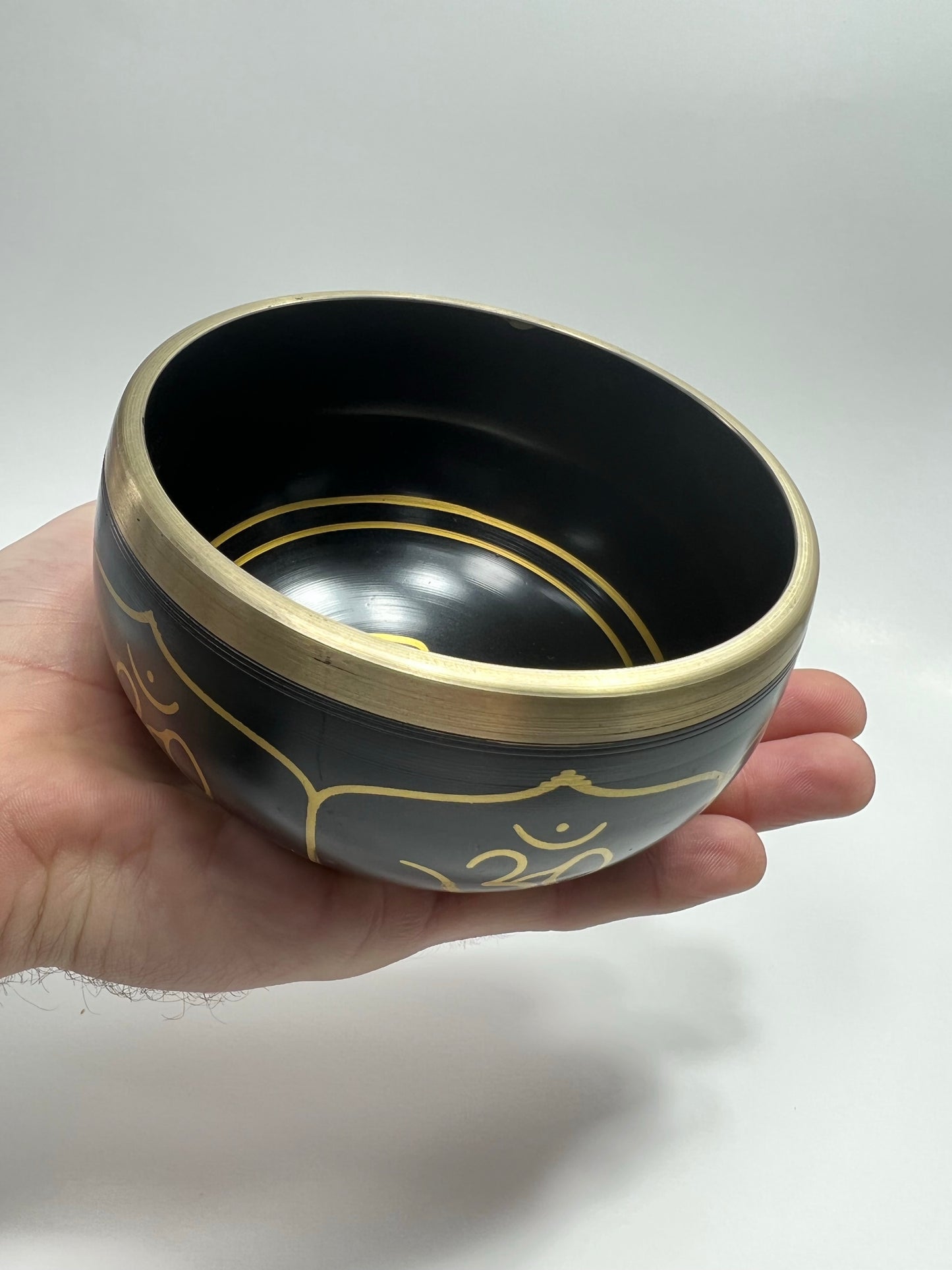 Tibetan Singing Bowl - Black Ohm