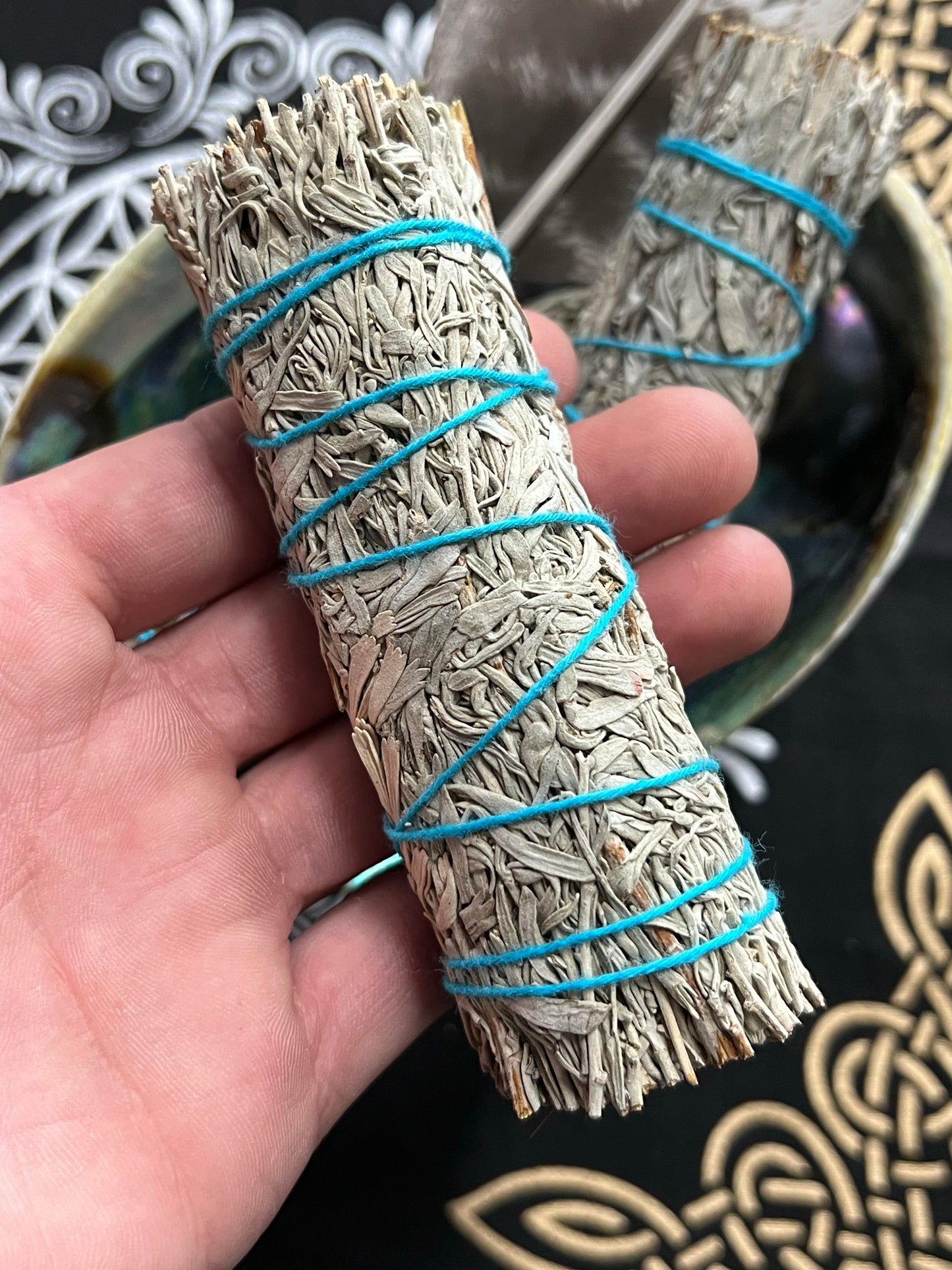 Blue Sage 4” Smudge Stick