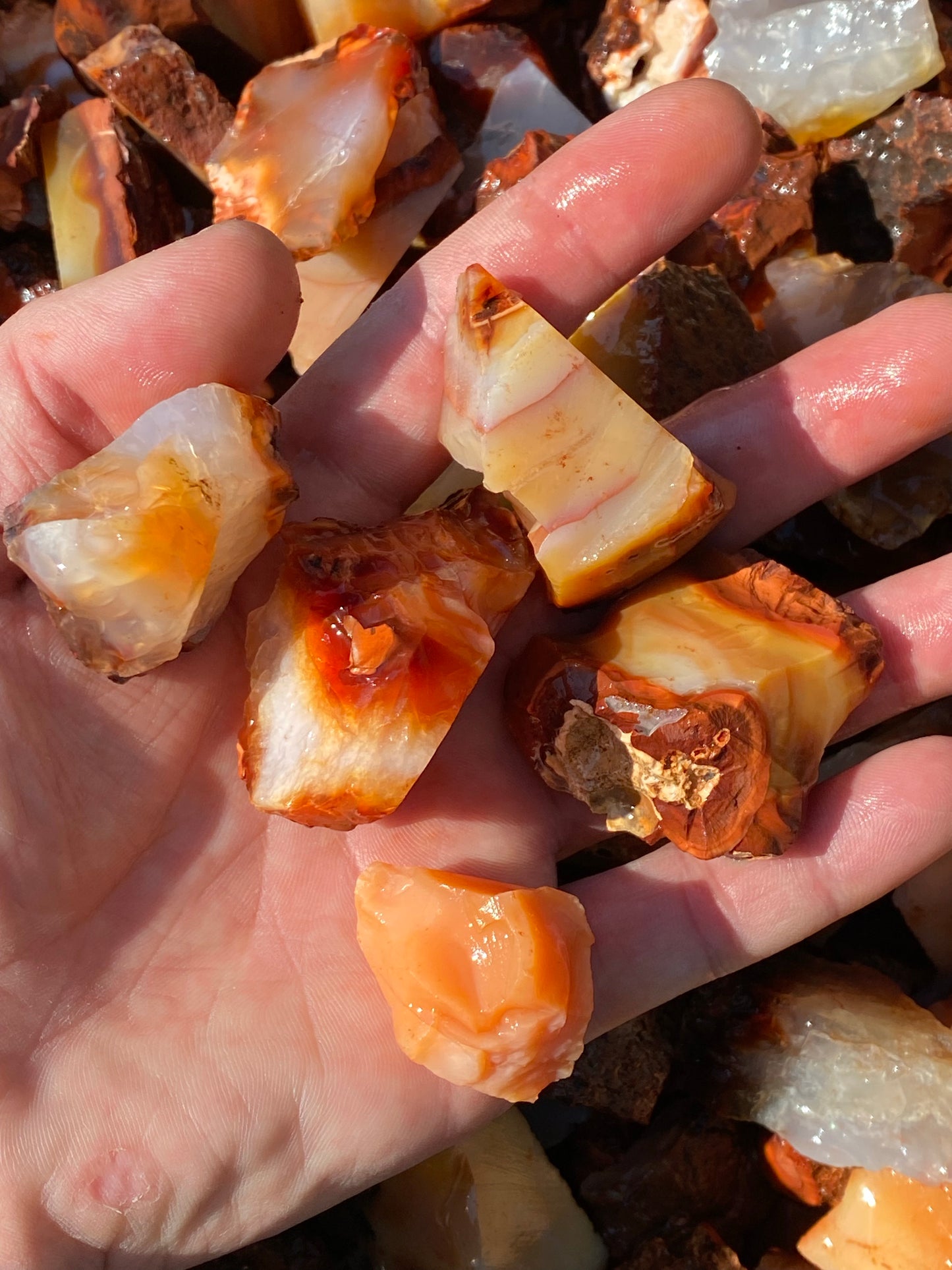 Rough Carnelian Agate