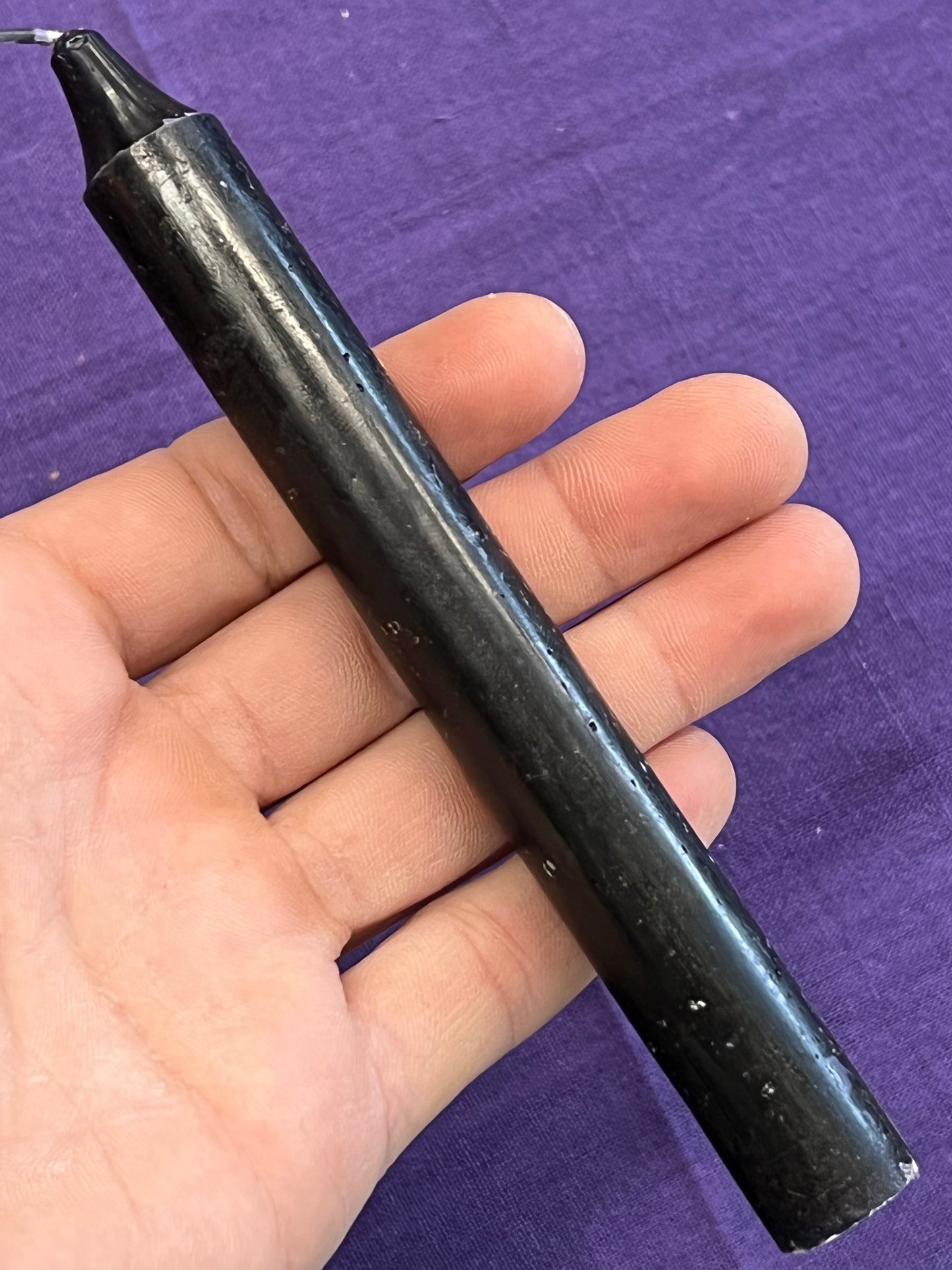6” Black candle