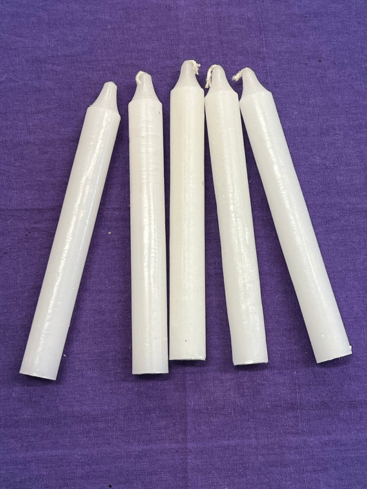 6” White candle