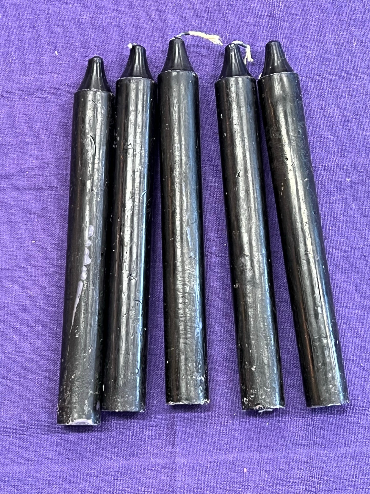 6” Black candle