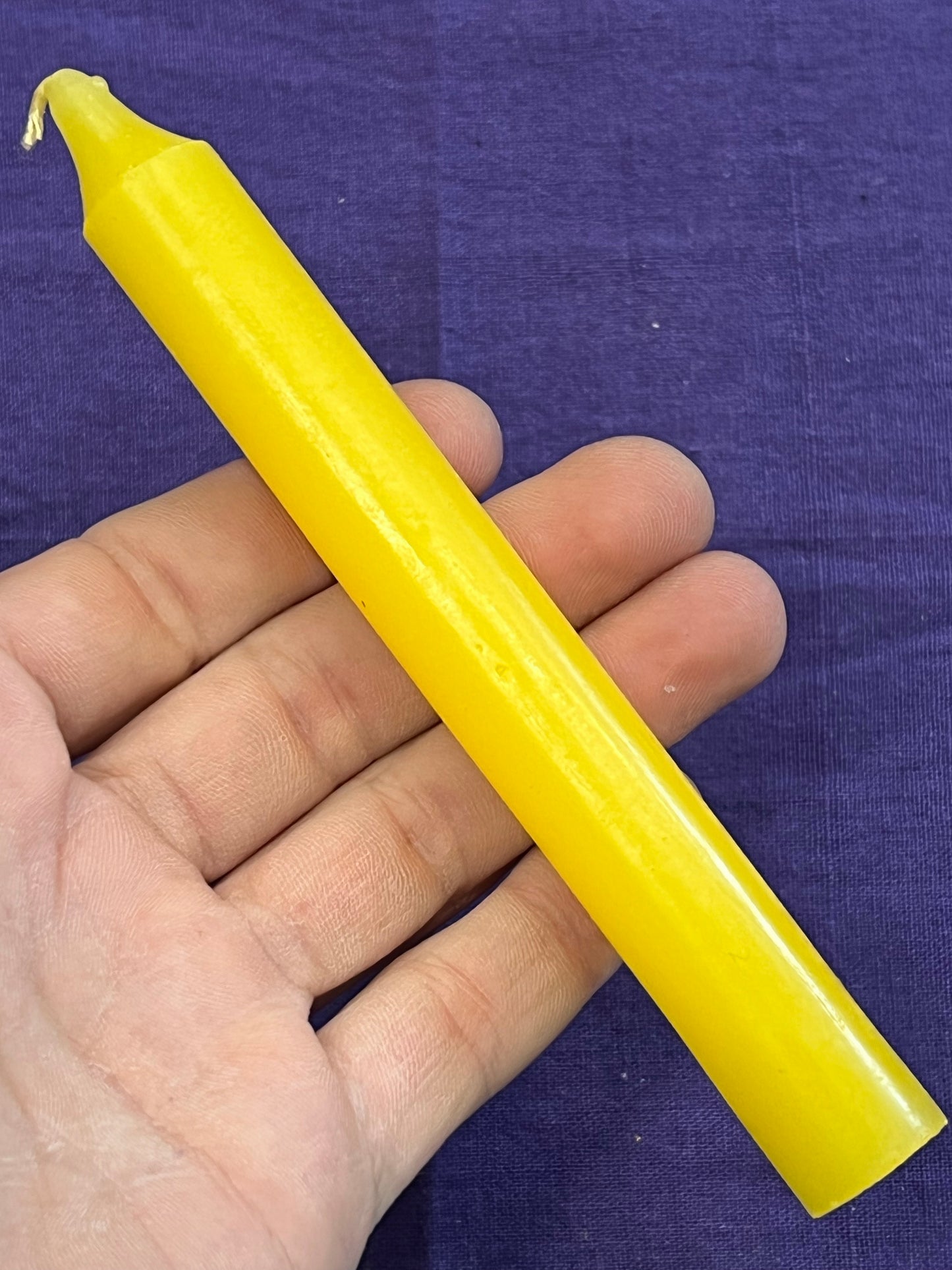 6” Yellow candle