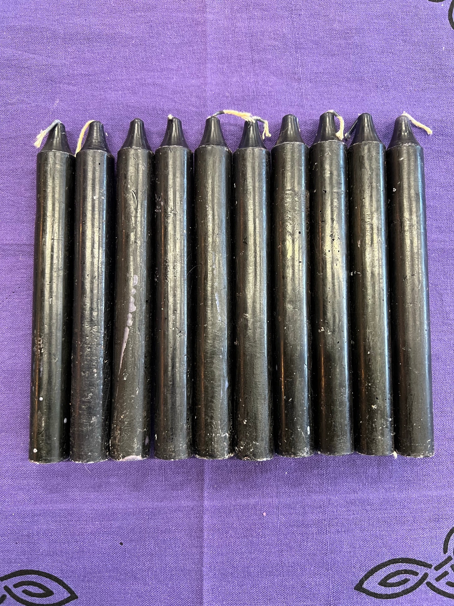 6” Black candle