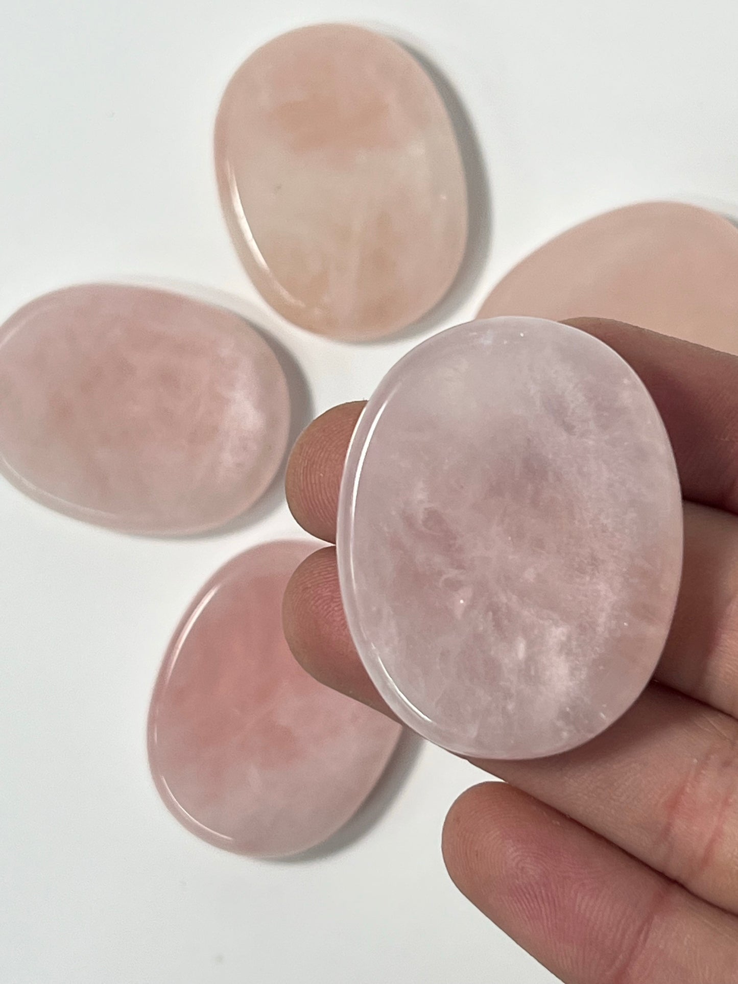 Rose Quartz Worry Stone