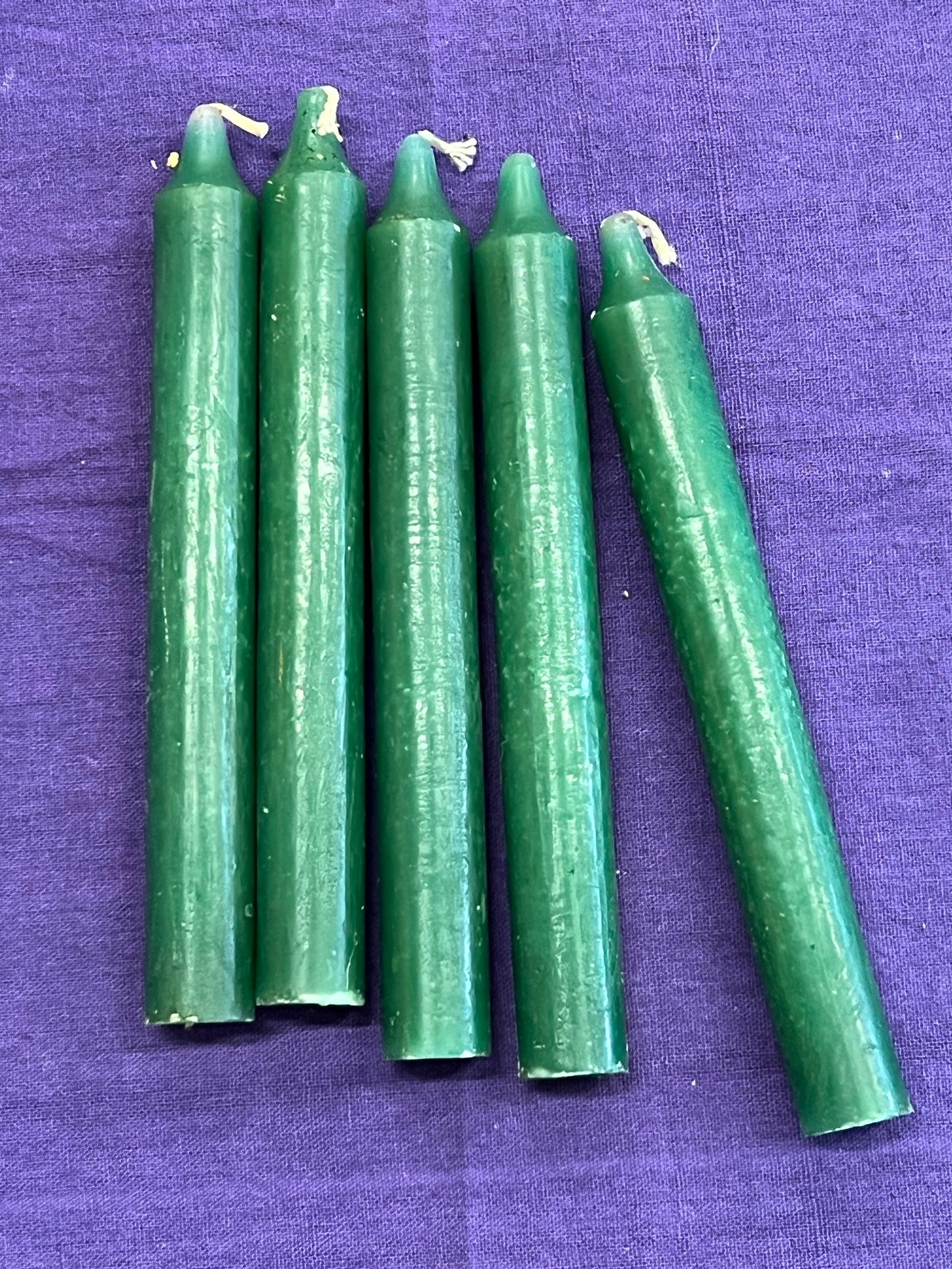 6” Green candle