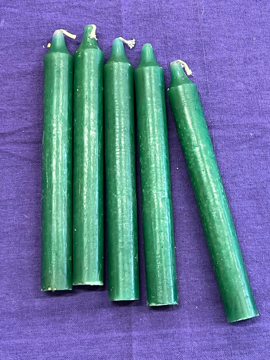 6” Green candle